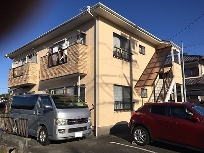 浜松市中区富塚町 （アパート外壁、屋根、階段塗装）